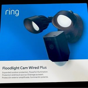 Ring Floodlight Cam Wired Plus Black